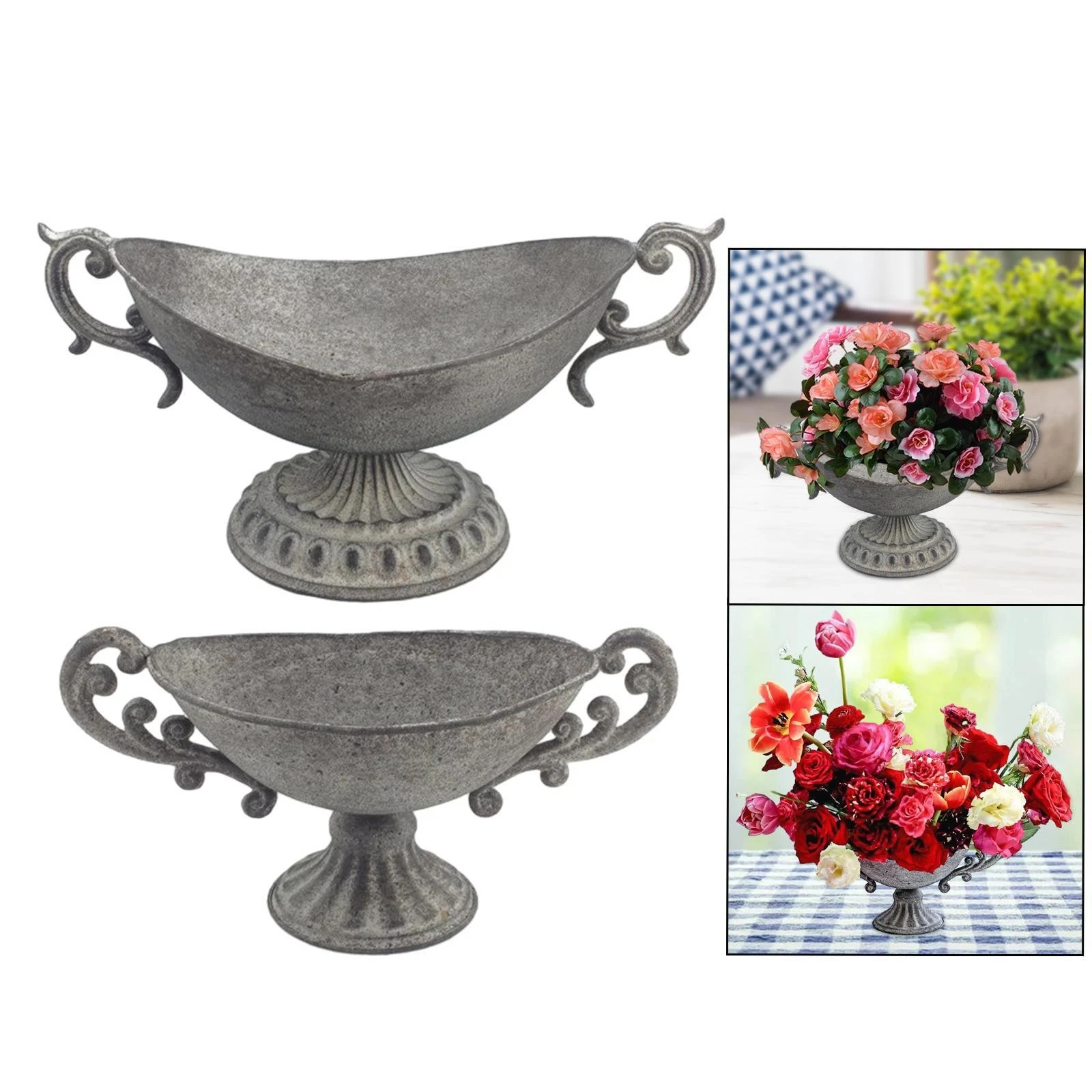 Flower Urn Vase Urn Planter Nordic Flowerpot Tabletop Home Decoration Elegant