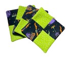 Halloween Pumpkin & Cat Patchwork Coasters (Set of 4)