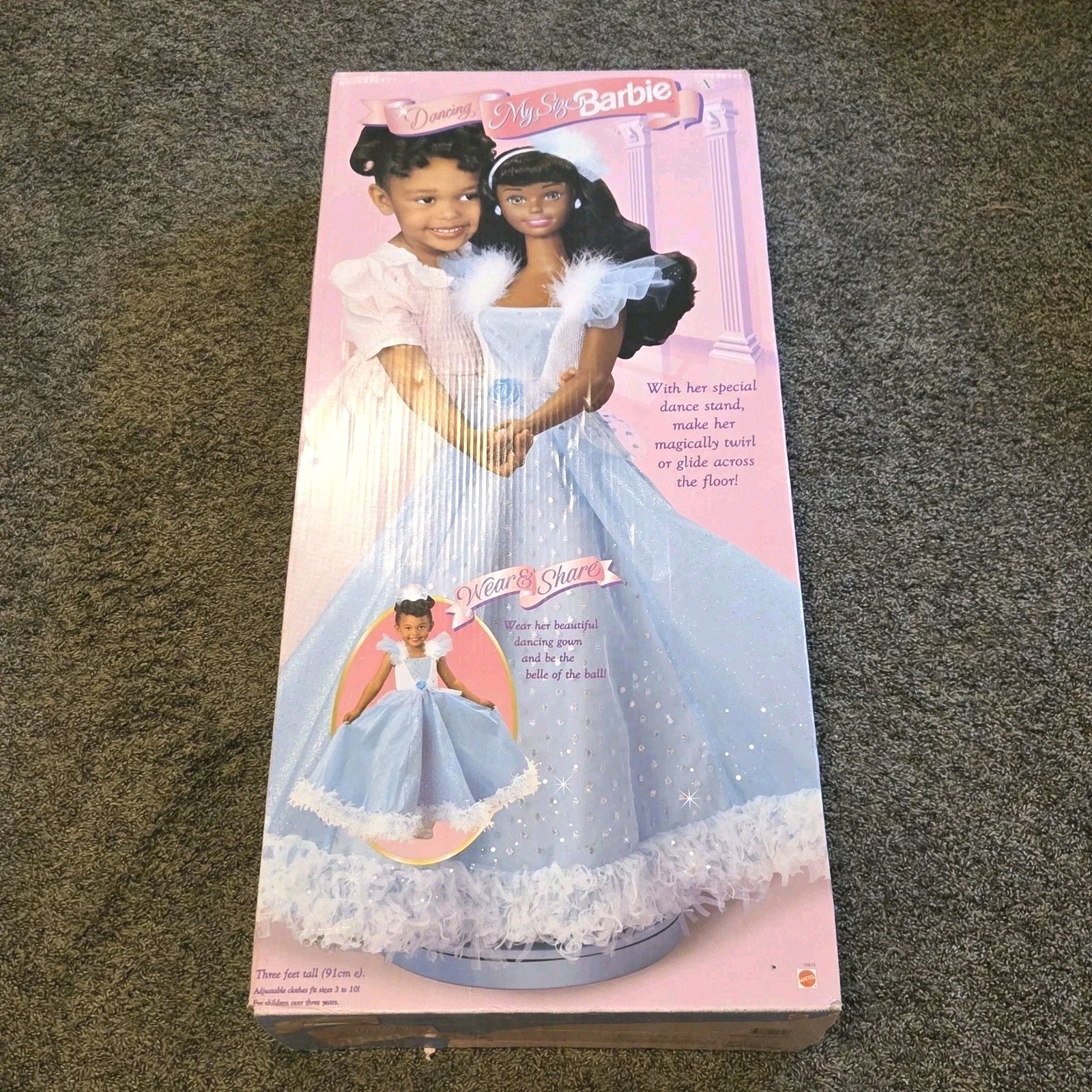NEW Mattel 'Dancing My Size' Barbie Doll 3ft Tall #15910 Afr