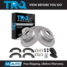 TRQ Rear Brake Pad & Rotor Kit Fits 2009 Hyundai Genesis