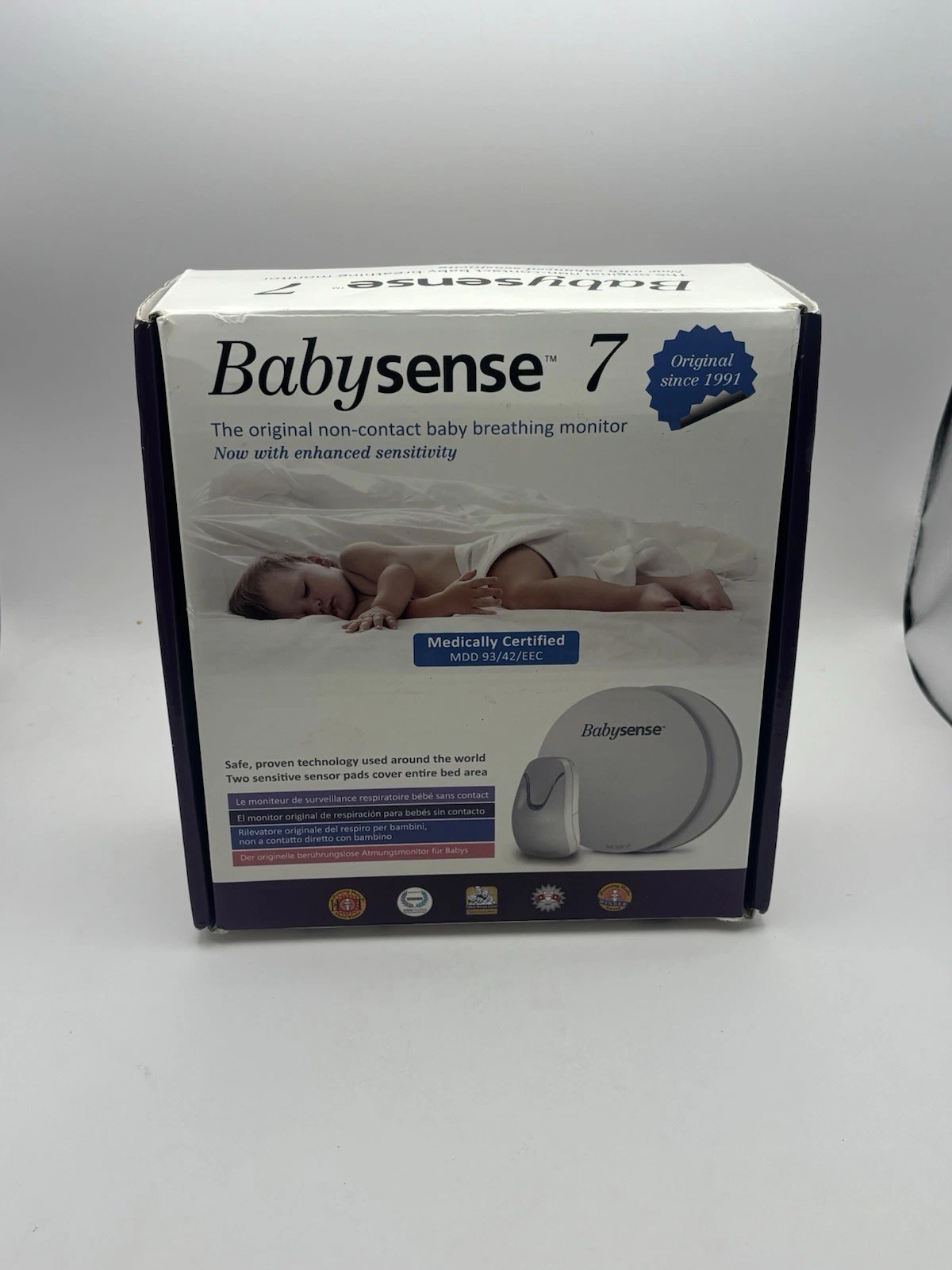 BabySense 7 Baby Monitor BREATHING MOVEMENT Motion Sensor Pads SOUND ALARM BNIB
Opens in a new windo