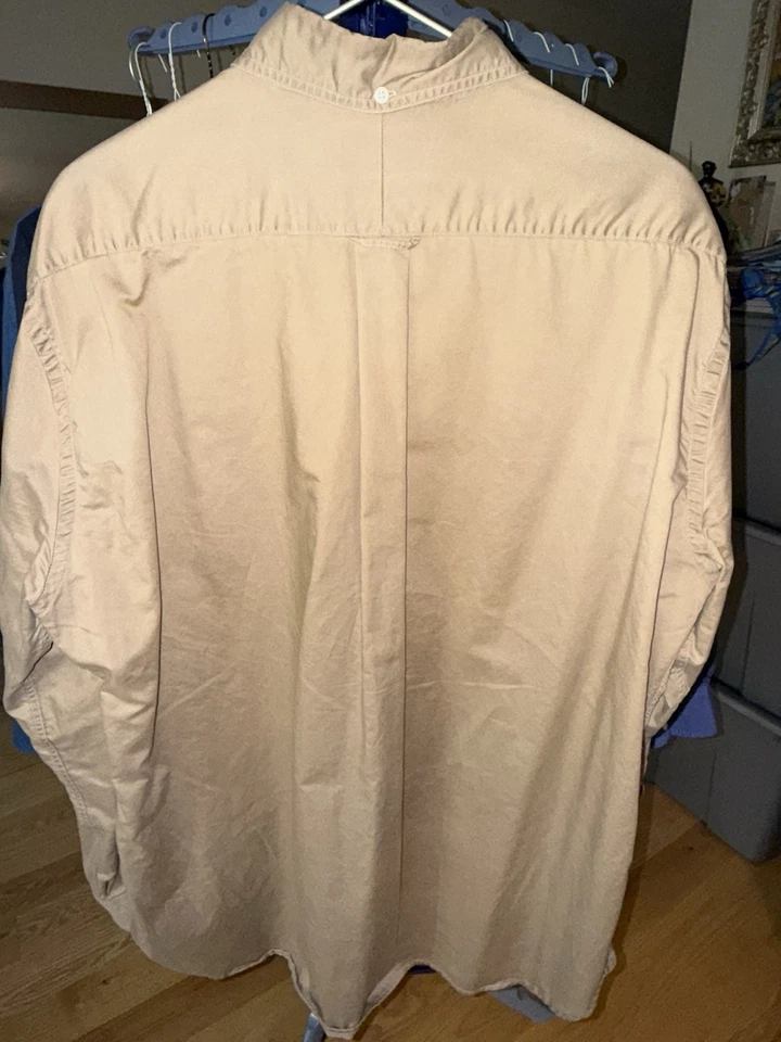 Gitman Vintage Tan/Khaki 100% Cotton Shirt XXL Made In USA - Image 2 of 3
