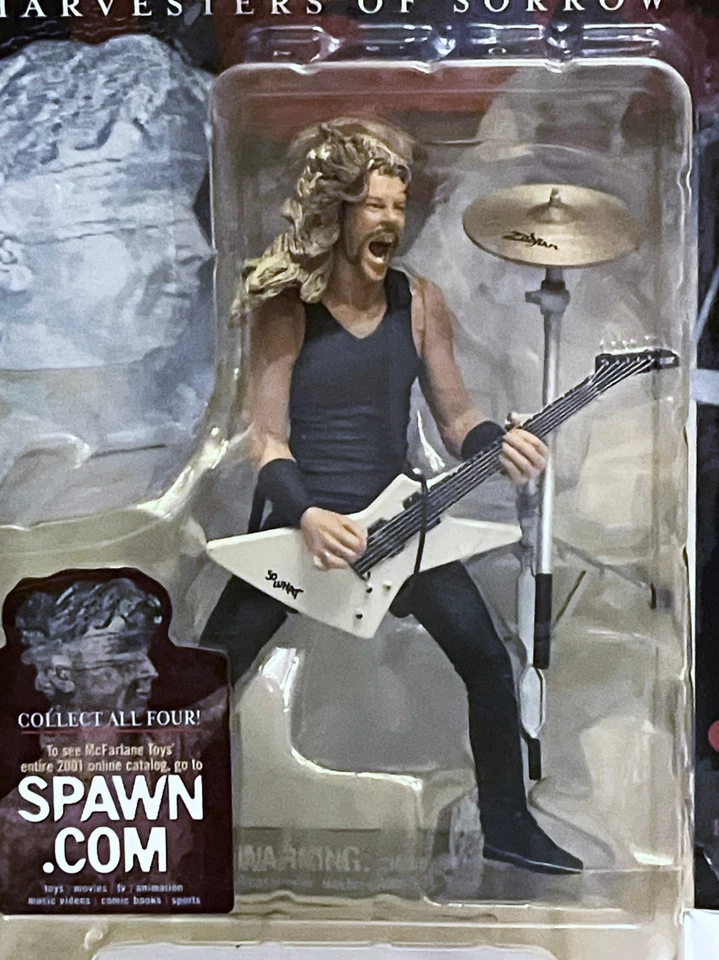 Metallica James Hetfield Harvesters of Sorrow 2001 McFarlane Toys Action Figure - Image 2 of 4