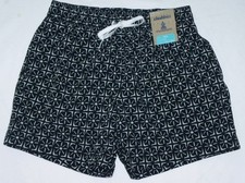 Mens CHUBBIES The Sundials Black Swim Trunks Shorts Size S NEW 79