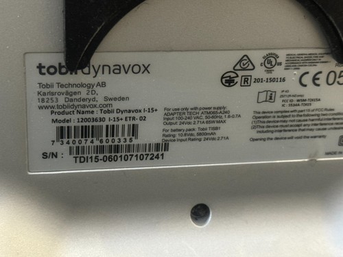Dynavox Tobii I-15+ 2x gebrauchte Akku + Tastatur Comminicator 5 installiert - Afbeelding 13 van 13