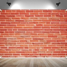 7x5Ft Red Brick Wall Backdrop Photography Birthday Party Home Decoration