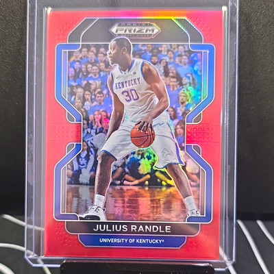 Panini 2022-23 Prizm Draft Picks Julius Randle #29 Red Prizm /299 Kentucky