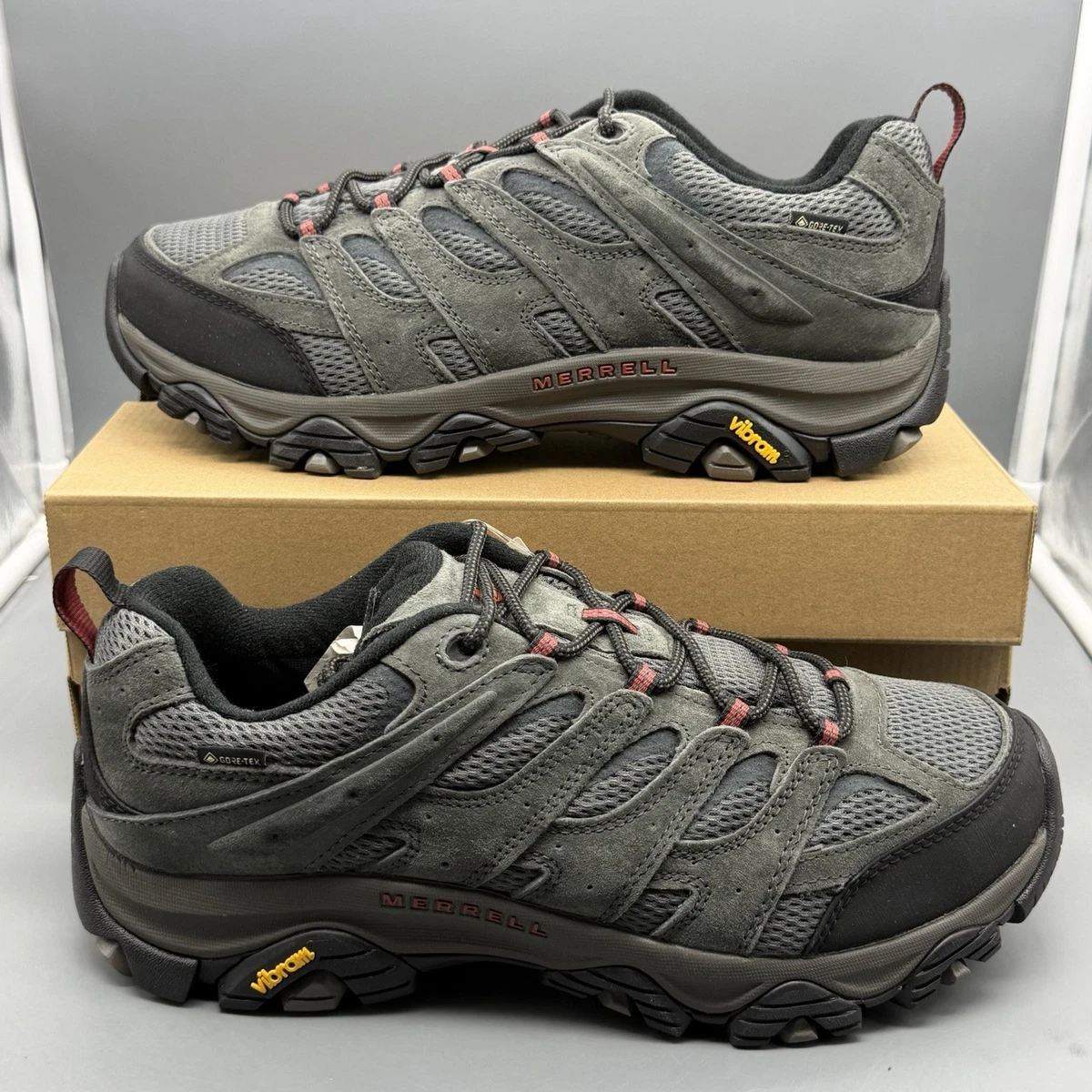 Merrell Moab 2 Mens Size 11 Hiking Shoes Granite Grey Suede J06029 WORN ONCE Merrell 11 US Hiking Shoes & Boots for Men for sale - eBay main image 3
