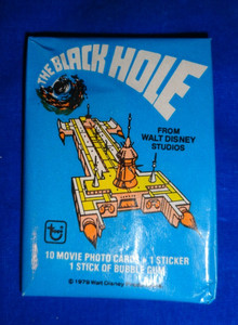 1979 Black Hole Wax Pack Disney as pictured Gum Intact!   (NS38)