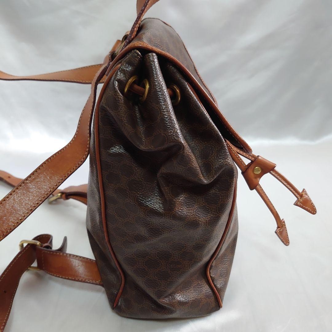 CELINE Vintage Macadam Pattern Mini Backpack Back… - image 6