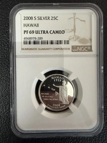 2008-S 50 State Quarters Hawaii Proof — photo from the most recent tracked eBay sale