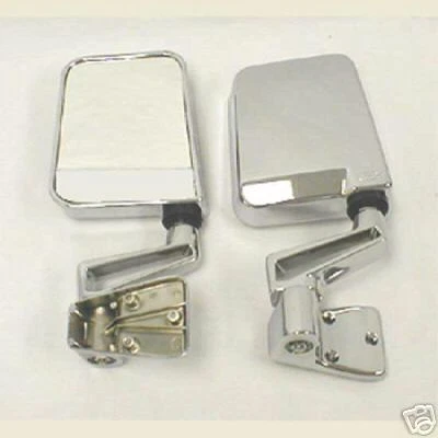 Mirror PAIR MIRRORS CHROME 1997-2006 FOR TJ / 88-95 half doors FOR Jeep wrangler