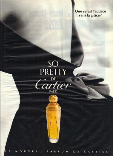 PUBLICITE ADVERTISING  1995    CARTIER  parfum SO PRETTY - Afbeelding 1 van 1