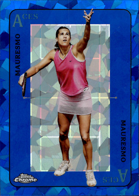 Amelie Mauresmo 2021 Topps Chrome Sapphire Tennis Blue Sapphire ACES SP #ACE-13