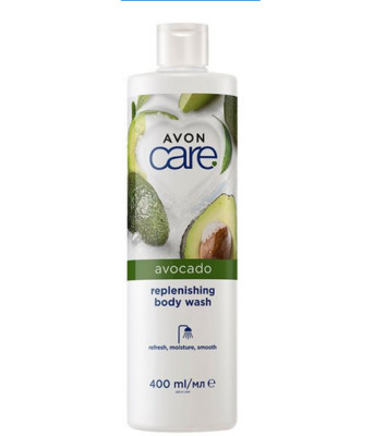 Avon CARE Feuchtigkeitsspendendes Duschgel 400ml Avocado Schaum Pflege Öl Neu  