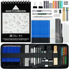 50pcs Sketching Drawing Pencils Set Art Supplies | Sketch pencils,Graphite,Ch...