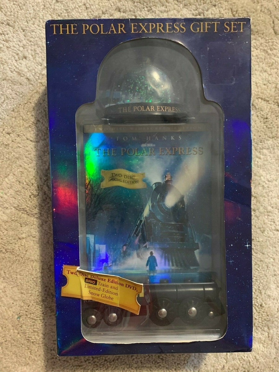 Polar Express DVD Gift Set Brio Train & SnowGlobe Limited Edition