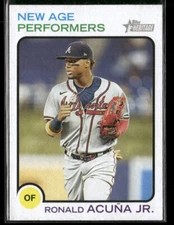 2022 Topps Heritage #NAP-9 Ronald Acuña Jr. New Age Performers