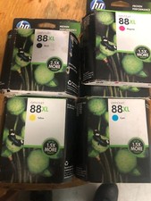 New Genuine HP 88XL Black Color 5PK Ink Cartridges Officejet Pro K5400 K550