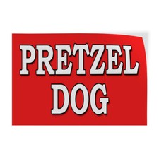 Decal Stickers Pretzel Dog Food Fair Restaurant Truck Vinyl Store Sign Label