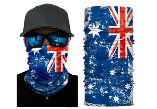 Neck Gaiter Face Scarf Tube Bandanna Reusable Face Cover Australian Flag - Picture 7 of 7