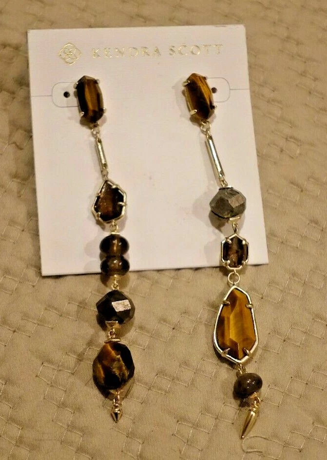 Серьги Kendra Scott - Cosette несоответствующие - коричневые тона  - Изображение 2 из 4