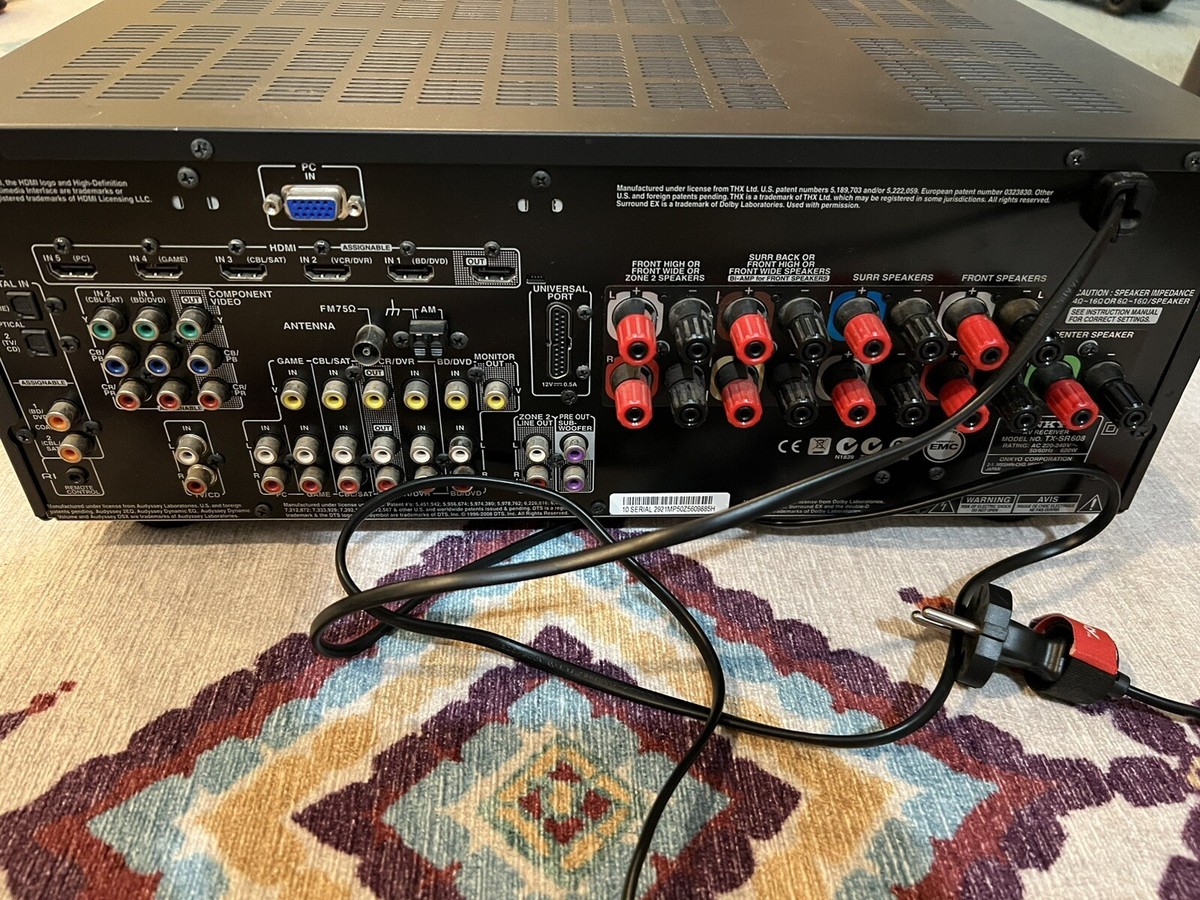 Onkyo TX SR608 7.2 Channel 700 Watt Receiver | eBay