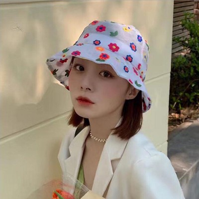 Korean Bucket Hat Summer Sun Hats Women 