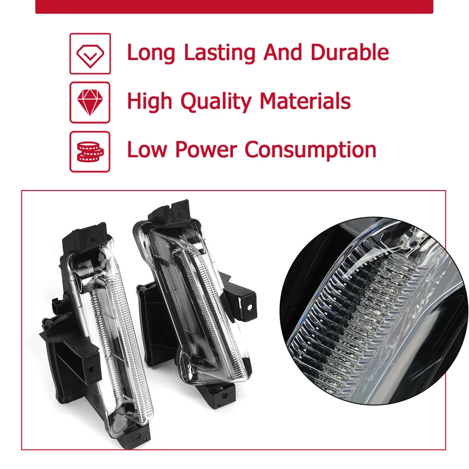 2 шт светодиодных противотуманных фар дневные ходовые огни для Chevy Camaro ZL1 LS LT 2016-23 24 - Изображение 4 из 4