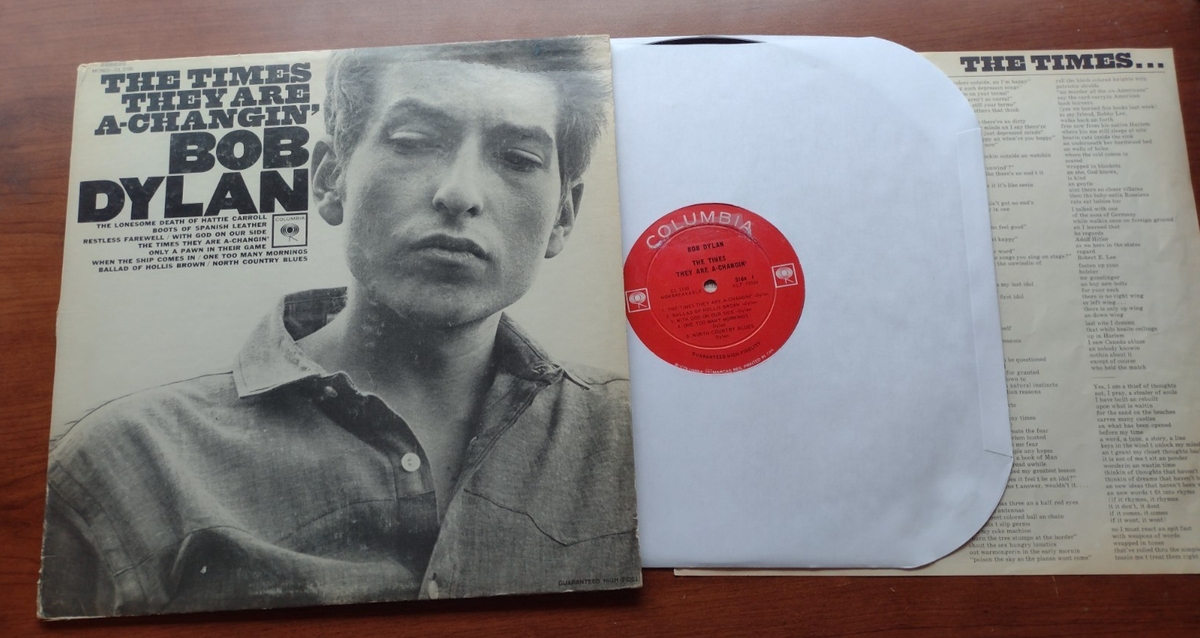 CANADA!!! MONO VG BOB DYLAN The Times They Are A-Changin' 1964 1st