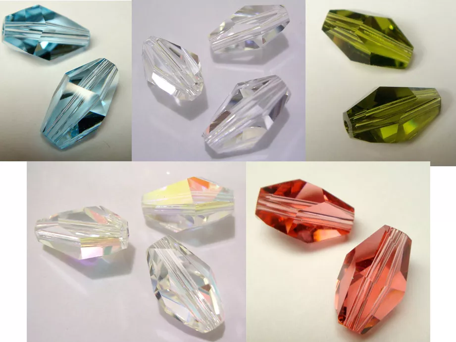 Genuine SWAROVSKI CRYSTAL 5203 POLYGON BEAD Many Color Size