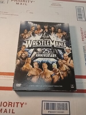 WWE WrestleMania 25th Anniversary DVD - 3 Disc Set - Undertaker EDGE Randy Orton