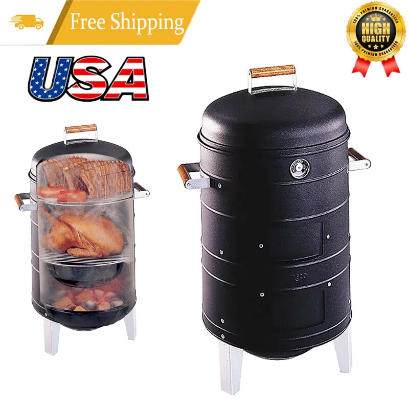 Vertical charcoal clearance smokers