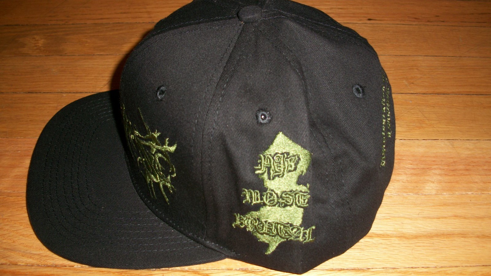 DRIPPING SNAPBACK HAT WITH UNDERBRIM ART DARK GREEN eBay