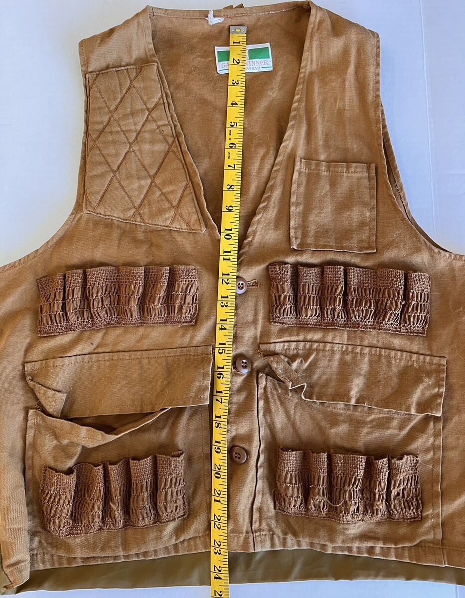 Vintage Hunting Vest (Game Winner Sportswear) Brown - Game Vintage Hunting Vest (Game Winner Sportswear) Brown - Game