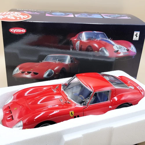 Kyosho 1/18 Ferrari 250 GTO Red 1962 08436R Hi-End Model 250GTO Diecast Plain
