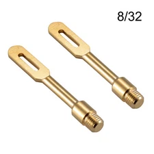 2 Pcs/Lots .45 Cal Solid Brass Slotted Tips Gun Clean Patch Puller Patch Holder