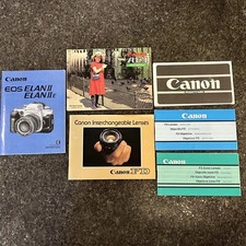 VTG Canon Lot of FD, AE-1, EOS Instruction Booklets And Products Guide Rebel  