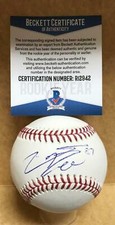 JOSE DELEON TAMPA BAY RAYS SIGNED AUTOGRAPHED M.L. BASEBALL BECKETT R12942