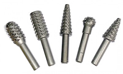 5-teiliges rotierendes Raspel-Set Holzformen Schnitzen Feile Schleifer Bohrer 6 mm Schaft