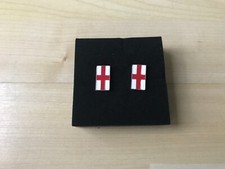 Accessories Men's St. George’s Cross England Stainless Steel Cufflinks in Box