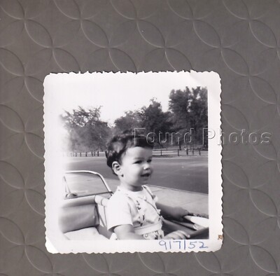 1952 Close up girl Found Vintage Original Photograph G237