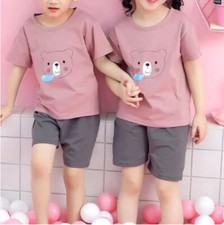Unisex Children  s Two Piece Shorts Pajamas