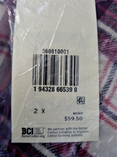 BNWT Levi's Women's Plus Size 2X Red Plaid Flannel Button Front Shirt $59.50 - Picture 7 of 10