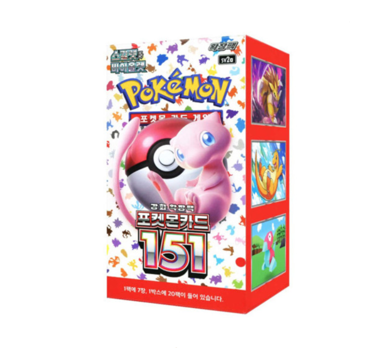 ポケモンカード151 韓国版 20パック Pokemon Card Game Scarlet & Violet 151 Booster Box 20Pack / Korean
