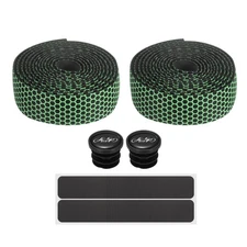 Bike Handlebar Tape PU EVA Bicycle Bar Tape for Road Gravel, Green
