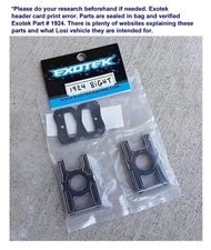 Exotek Losi 8ight-XE HD Center Bulkhead Set with Carbon Upper Plate 1924 Hop-Up