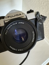 Fujica STX-1 35mm SLR Camera w/ X-Fujinon 55mm f/2.2 Lens  Case