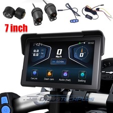 7 Inch Waterproof Touch Screen Motorcycle Wireless CarPlay Android Auto GPS TPMS