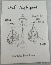 Al Dupuy Guide Draft NFL Football 1988 Michael Irvin Tim Brown Sterling Sharpe
